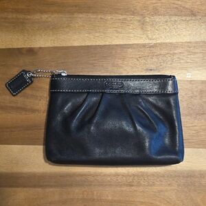Coach Black Leather Pouch
